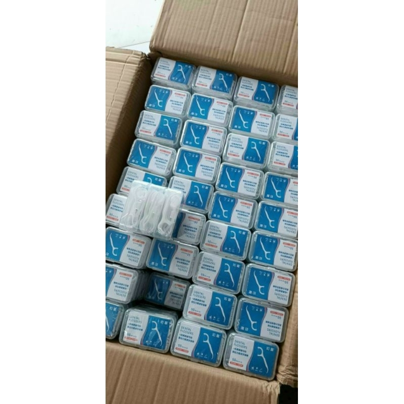 Sỉ 10 Hộp 500 Cái , Tăm Chỉ Nha Khoa Sợi Chỉ Mảnh Loại 1