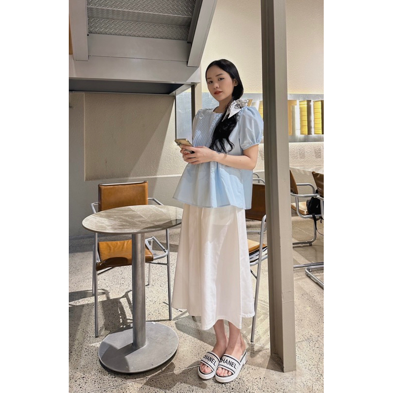 SET ÁO BABYDOLL KÈM CHÂN VÁY MIDI