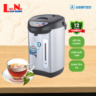 Bình thủy điện asanzo hp-3615 , công suất 800w, tự động đun sôi lại giữ ấm lâu