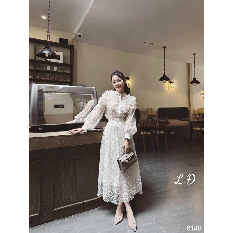 Set Ren Sơ Mi + Chân Váy