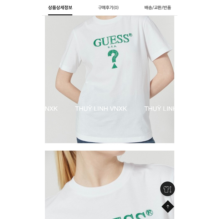 Áo Thun Nữ GUESS/LEE Cotton Mịn Đẹp In Hình Nhiều Màu