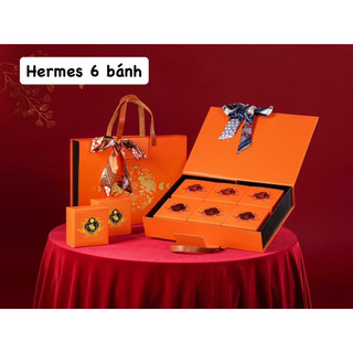Hộp đựng bánh Trung thu Hermes 4-6 bánh