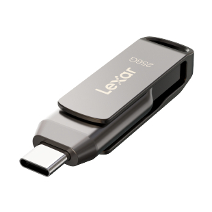 USB 3.1 32GB/ 64GB/ 128GB/ 256GB Lexar Dual Drive D400 Type-C/ Type-A, tốc độ 130Mb/s, tương thích PC/ MAC/ Android