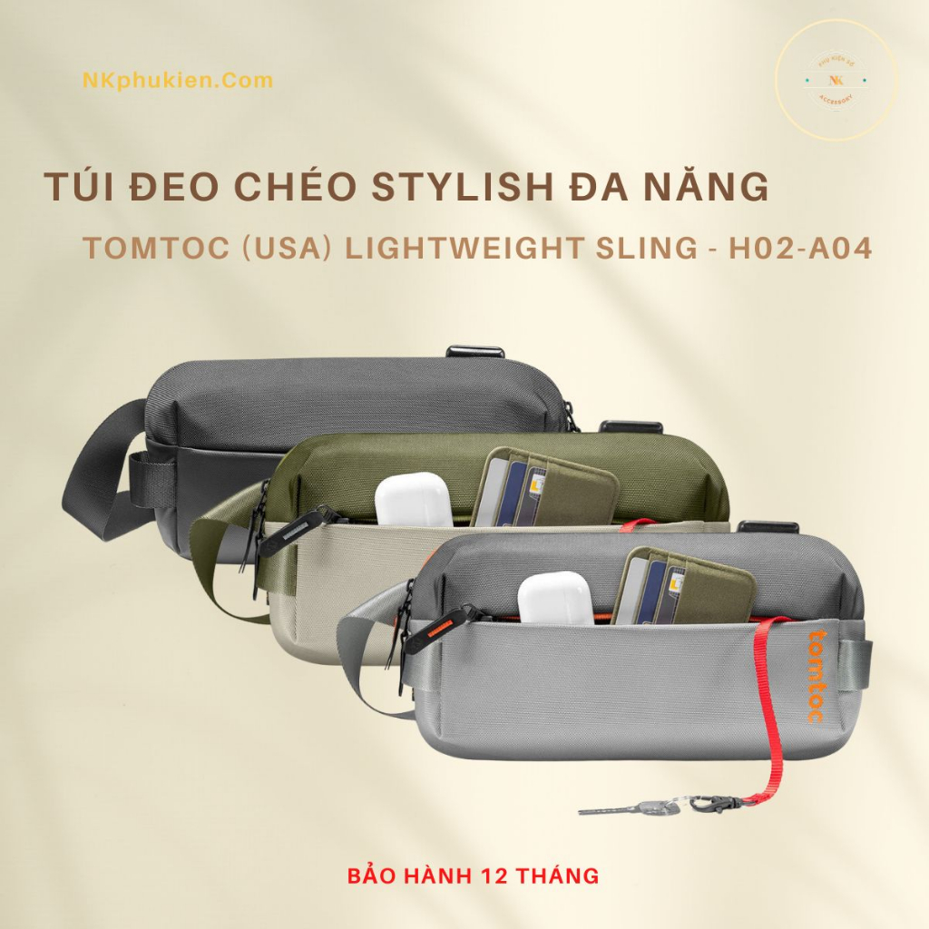 Túi Đeo Chéo Tomtoc Lightweight Codura Sling Bag H02-A04