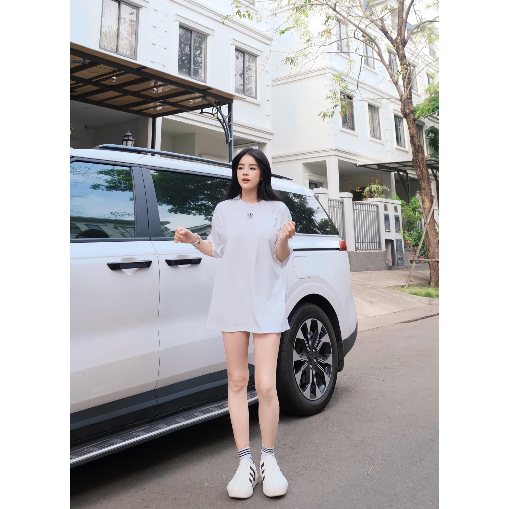 Áo thun adidas Adicolor Essentials Tee IA6461 White màu Trắng Logo Đen Mini | PiuPiu Authentic