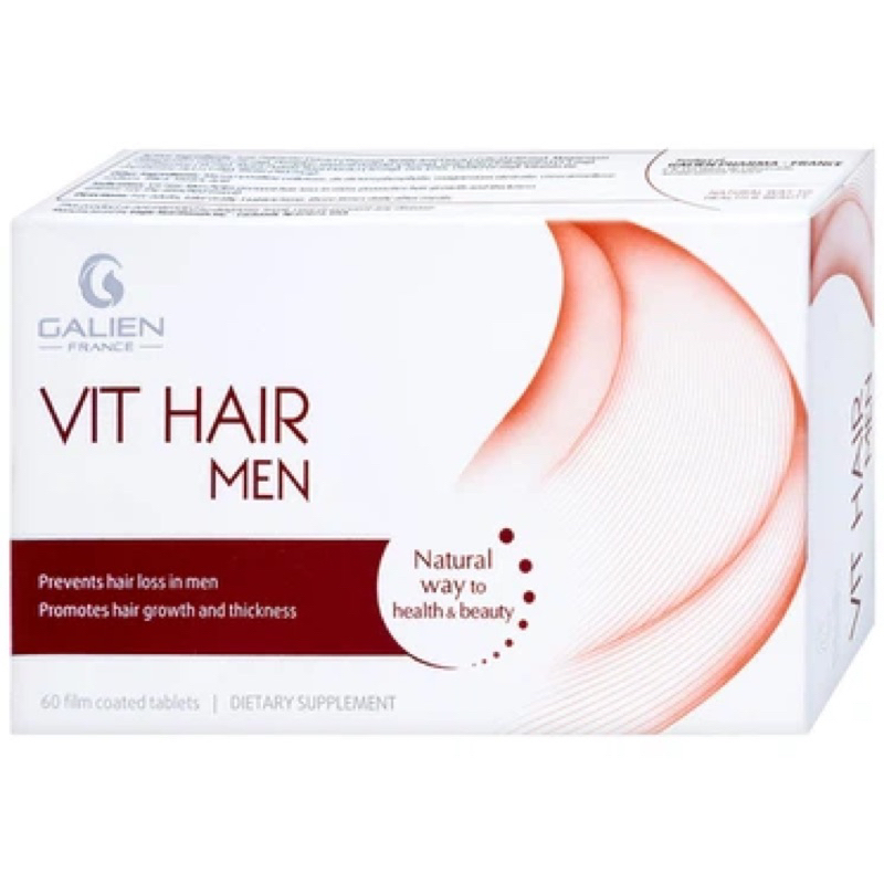 Viên uống Vit Hair Men Galien hỗ trợ ngăn rụng tóc (60 viên)