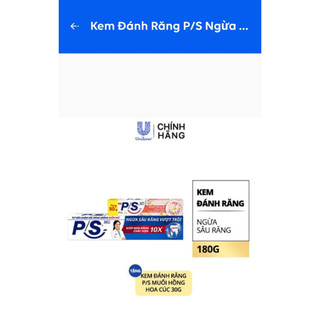 Kem đánh răng ps 180g, kem đánh răng p/s 180g