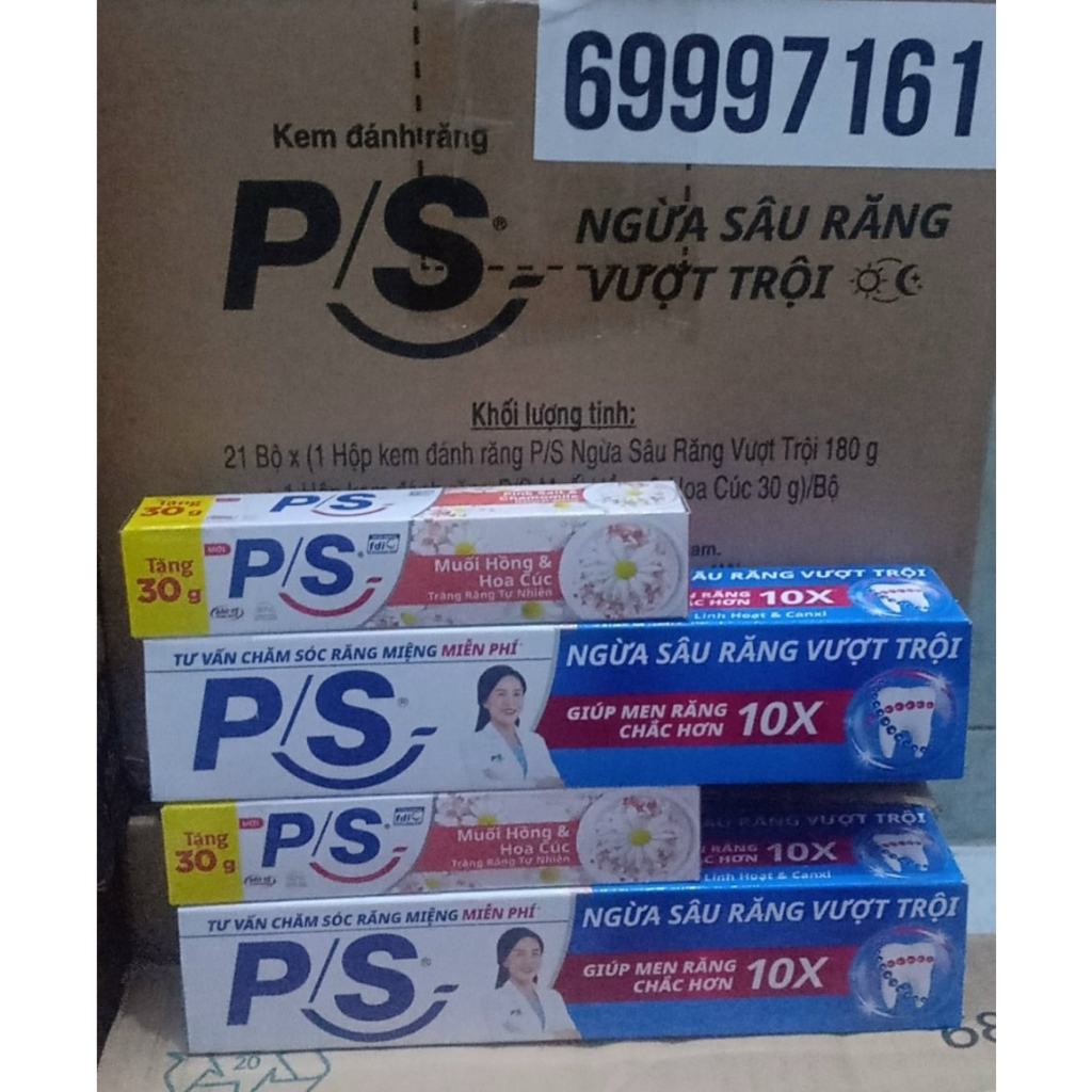 Kem đánh răng PS  180g, kem đánh răng P/S 180g