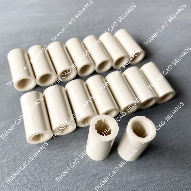 Phíp Nhựa Cơ Bida Bi-a 13mm Có Rãnh Trong Siêu Chắc Chắn | Phíp Trắng Đầu Gậy Bi-a