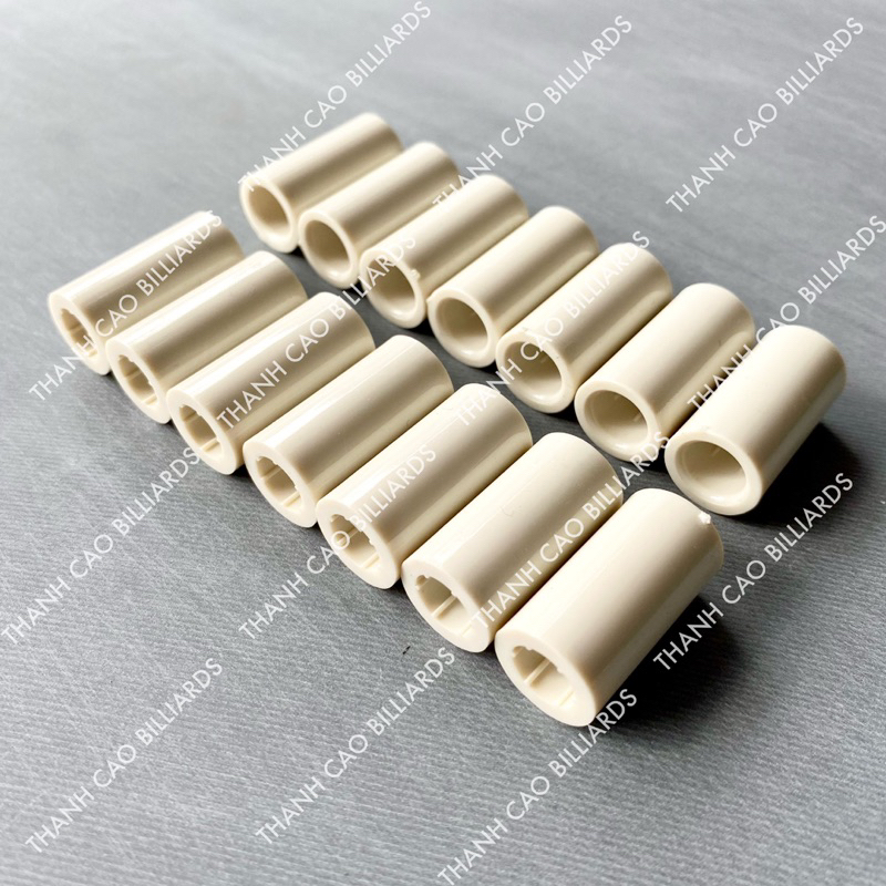 Phíp Nhựa Cơ Bida Bi-a 13mm Có Rãnh Trong Siêu Chắc Chắn | Phíp Trắng Đầu Gậy Bi-a