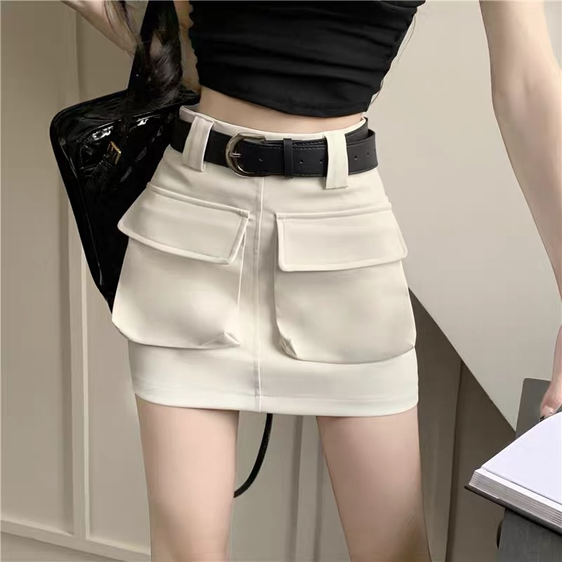 Chân váy kaki túi hộp ullzzang bigsize(55-90kg)