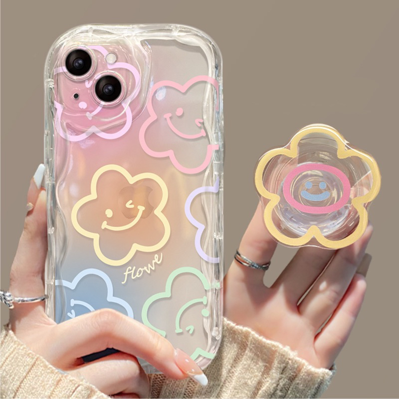 Ốp Lưng Viền Hoa Nổi Chống Sốc - Mẫu Flowe - VSN003