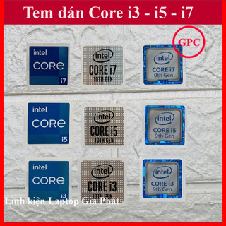⚡ sticker core i3 i5 i7 tem dán intel trang trí laptop máy tính