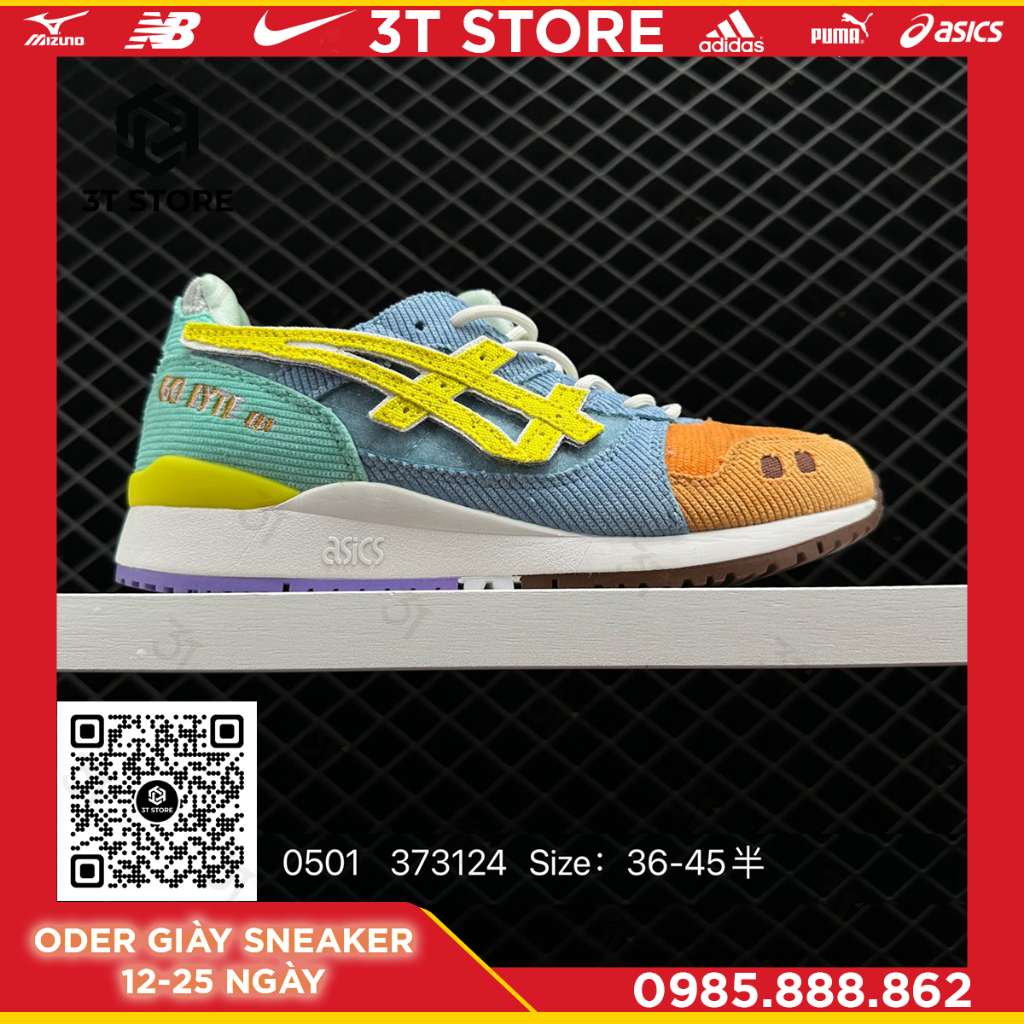 GIÀY SNEAKER MÃ SẢN PHẨM: 1203A019-000_Sean Wotherspoon x atmos x Asics Gel Lyte III _FULL BOX_FREE SHIP