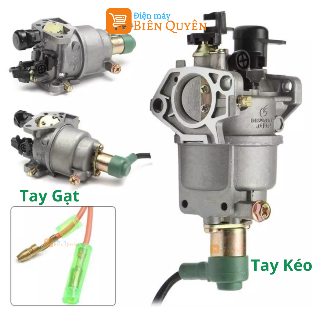 Chế hoà khí máy phát điện 5KW, Bình xăng con máy phát chạy dầu, chạy xăng