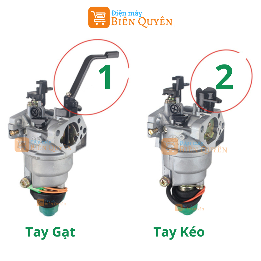 Chế hoà khí máy phát điện 5KW, Bình xăng con máy phát chạy dầu, chạy xăng