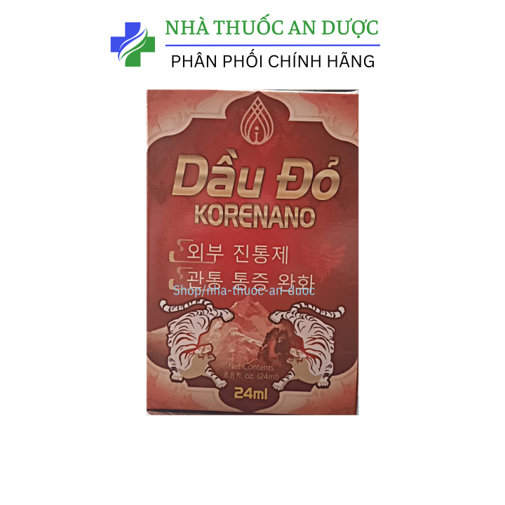 Dầu đỏ Korenano làm ấm và nóng nhanh, làm nóng các vùng vai, gáy, chân, tay – 24ml