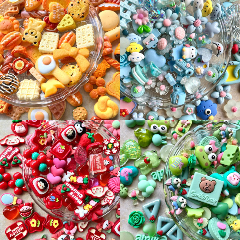 Set 10 Sticker ngẫu nhiên, phụ kiện trang trí dép cross