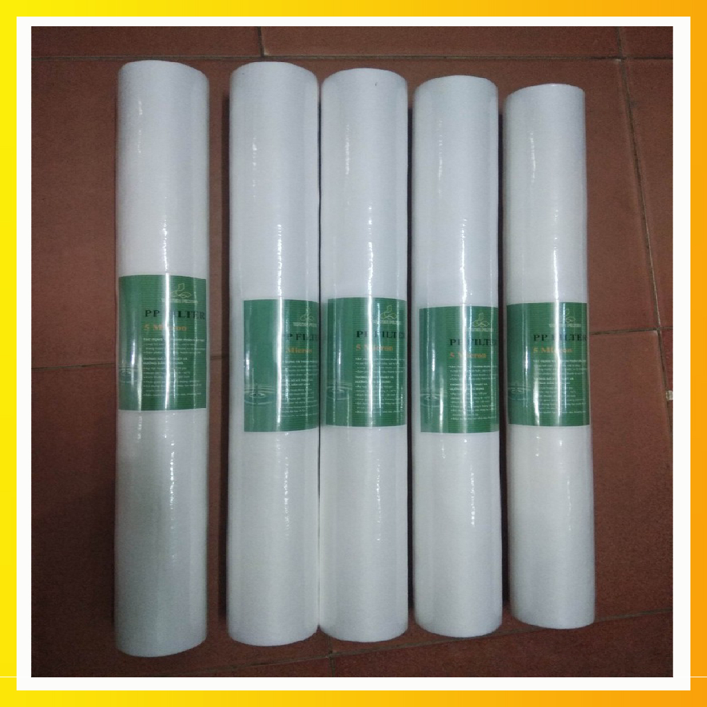 Lõi Lọc Thô PP 20 inch, Lõi Lọc Đầu Nguồn Cho Nguồn Nước Tinh Khiết Nhất, Lọc Sạch Tạp Chất
