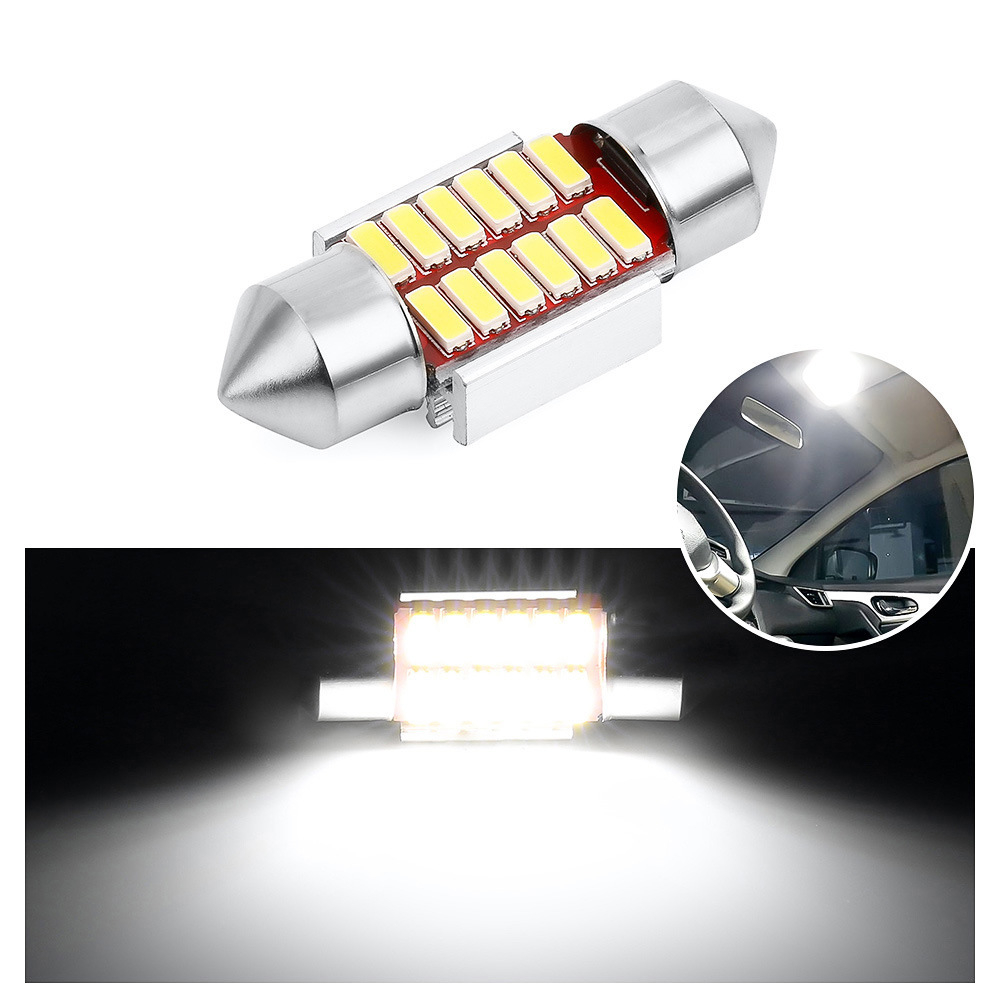 Bóng đèn led trần ô tô xe hơi 12v C5W siêu sáng đủ size phù hợp với mọi loại xe