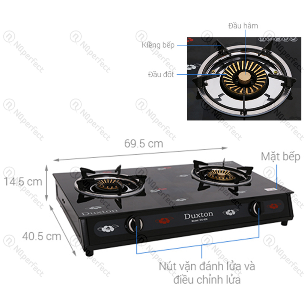 Mâm/Hâm sen chia lửa bếp ga dương Duxton DG-716, Duxton DG-740, Duxton DG-741, Duxton DG-795, Duxton DG-826.. Chính hãng