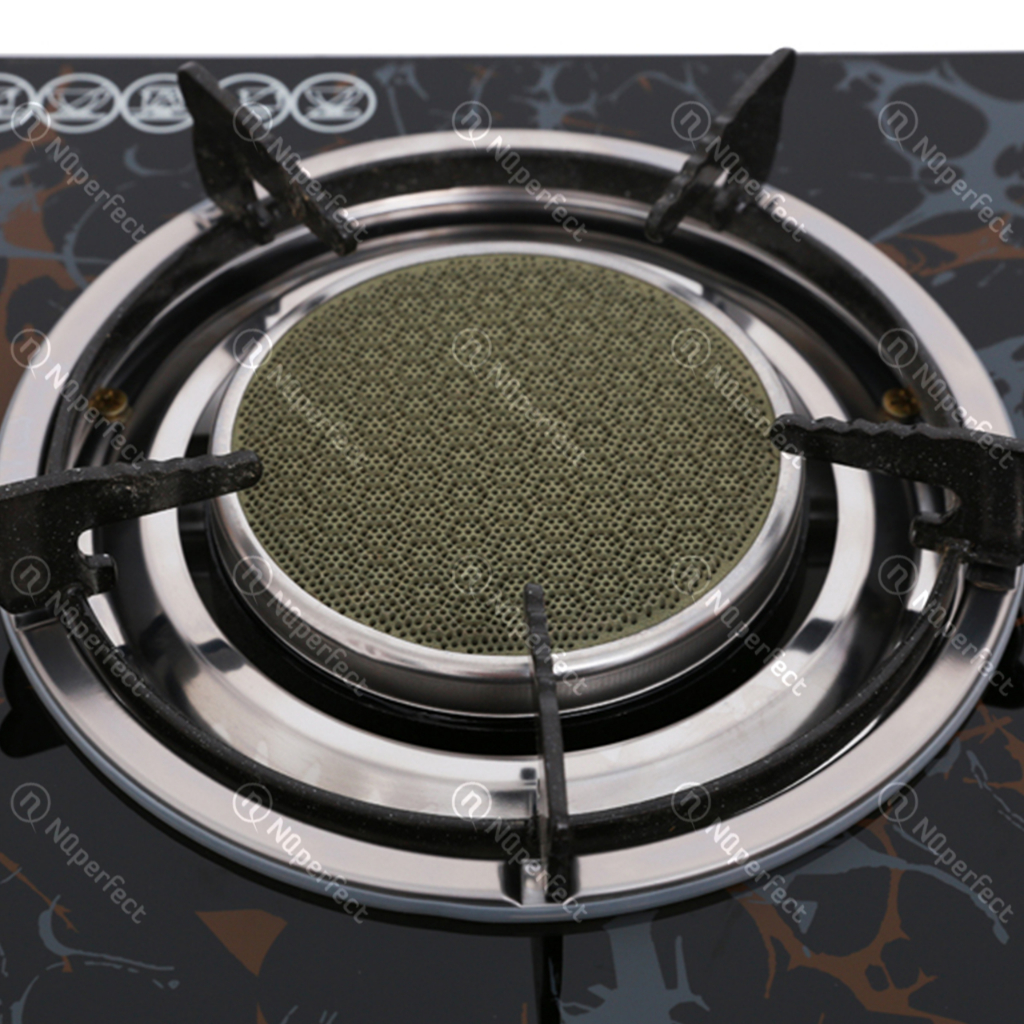 Ống điếu hồng ngoại tráng men gốm sứ trắng/đen/xanh Ø120mm bếp gas đôi Duxton DG-820, DG-860.. chính hãng