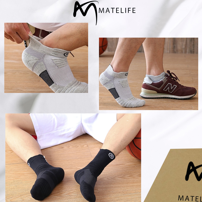Tất vớ nam thể thao trung dày MATELIFE gân ma sát hàng cao cấp MTLSPORT79 êm ái khử mùi hôi cực tốt