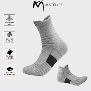 Tất thể thao dày gân chống trơn – êm ái, thoáng khí, co giãn hoàn hảo MTLSPORT79 MateLife