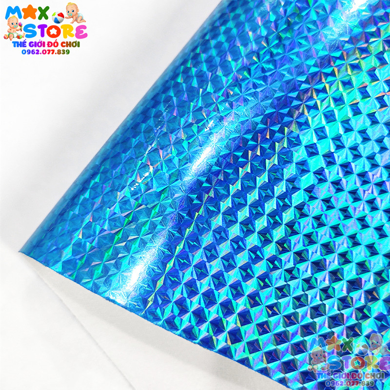 Giấy Màu Decan Bóng Óng Ánh Kim Tuyến Nhiều Màu Khổ 60x100cm