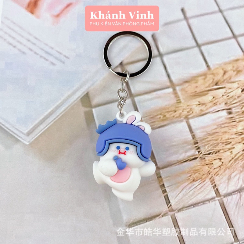 Móc Khoá Chú Thỏ Cosplay Hoa Quả - Phụ Kiện Văn Phòng Phẩm Khánh Vinh