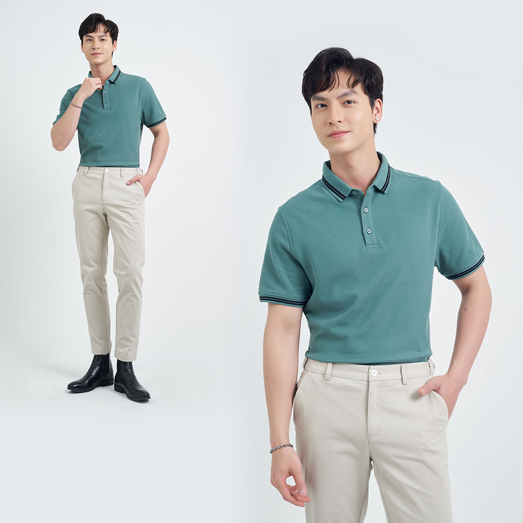 Áo Polo Nam Cổ Đức Form Fitted Chất Liệu Cotton Cao Cấp KRIK - PL2005