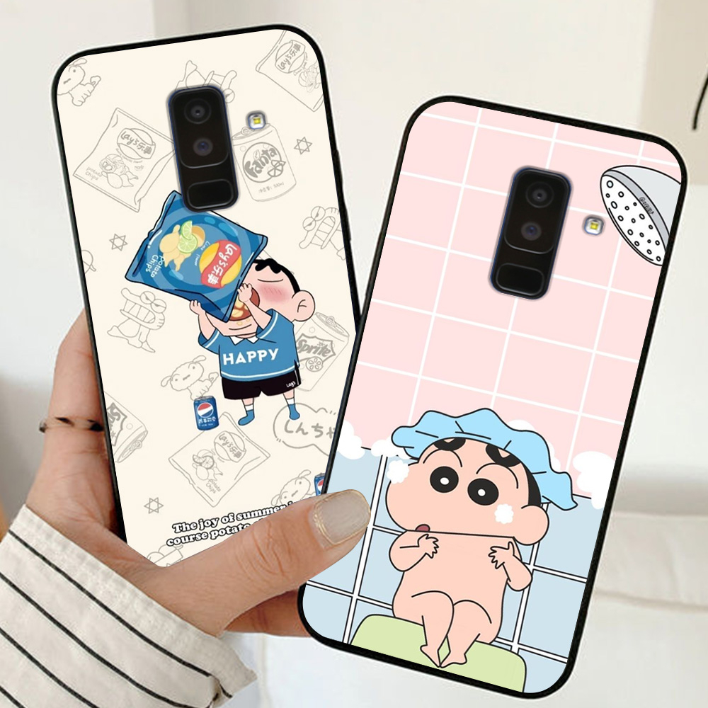 Ốp lưng Samsung a6 2018 / ss a6 plus / ss j8 2018 in hình shin cậu bé bút chì cute