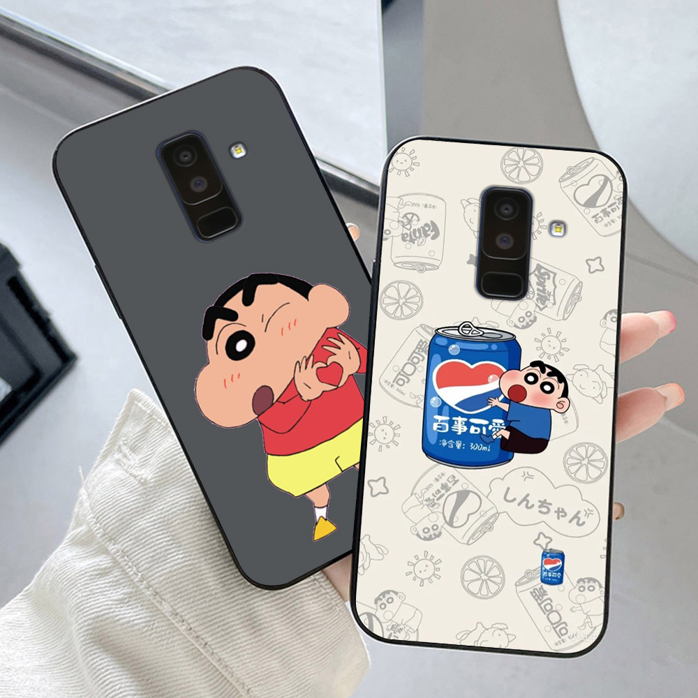 Ốp lưng Samsung a6 2018 / ss a6 plus / ss j8 2018 in hình shin cậu bé bút chì cute