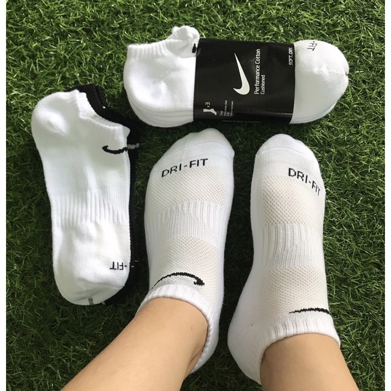 Tất vớ thể thao Nike Dri-Fit nam nữ cổ ngắn đi êm chân thoáng khí - Hàng Xuất Nhật