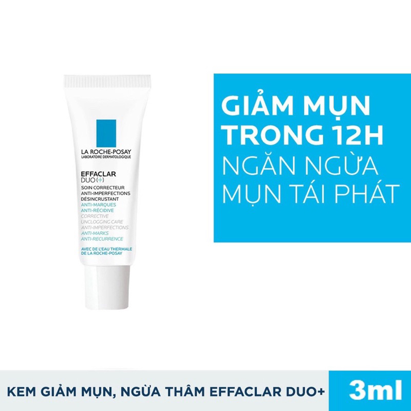 (Minisize 3ml) Kem giảm mụn La Roche-Posay Effaclar Duo [+]