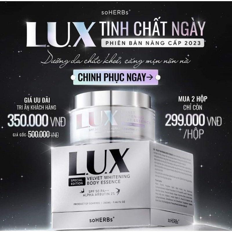 BODY LUX TINH CHẤT YẾN TƯƠI MẪU MỚI 2023