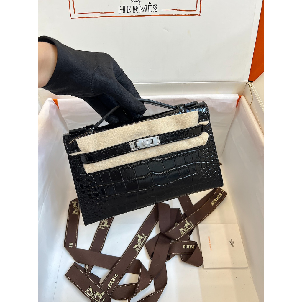 TÚI HERME POCHETTE SZ22 DA RẮN