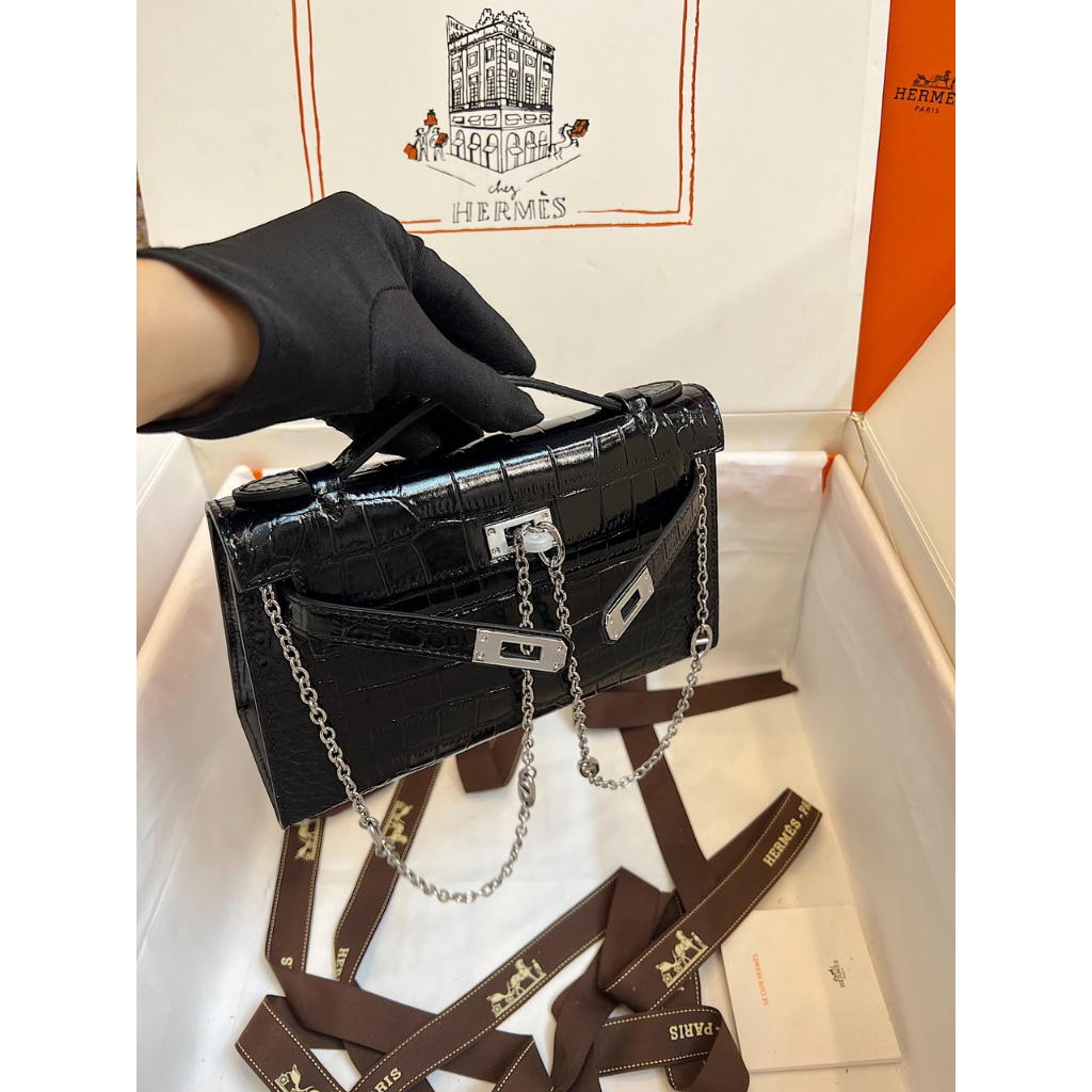 TÚI HERME POCHETTE SZ22 DA RẮN