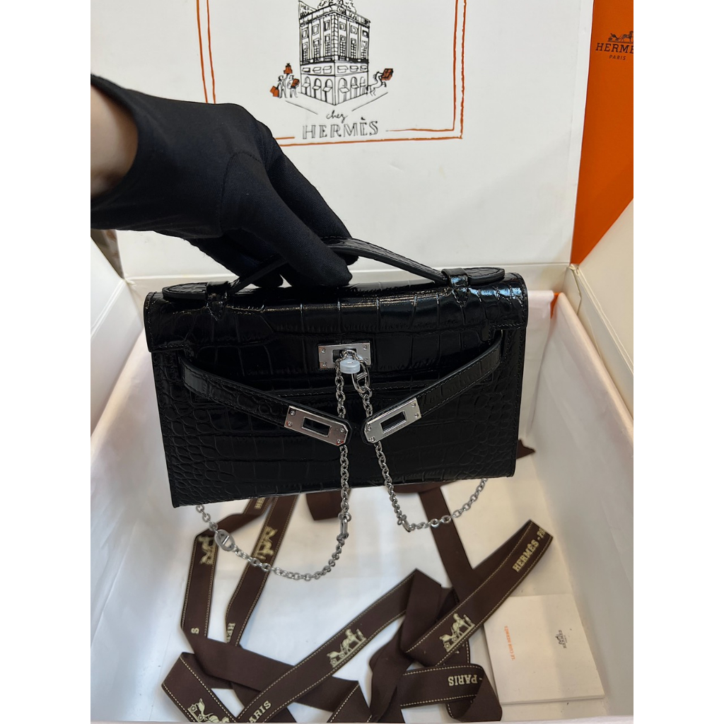 TÚI HERME POCHETTE SZ22 DA RẮN