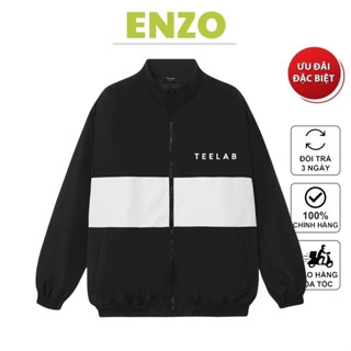 Áo khoác dù TEELAB nam nữ cổ đứng form rộng chất vải dù gió 2 lớp cao cấp đang hót hiện nay _ ENZO AD 84