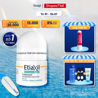 [Tester - không hộp] Lăn ngăn mùi và Mồ Hôi Etiaxil Dành Cho Da Nhạy Cảm 15ml