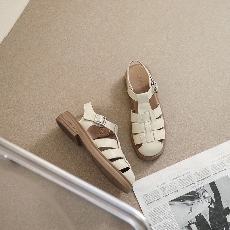 [ HÀNG LOẠI 1 ] Sandal quai rọ đế thấp phong cách thời trang sành điệu dành cho nữ - Sandal đế thấp