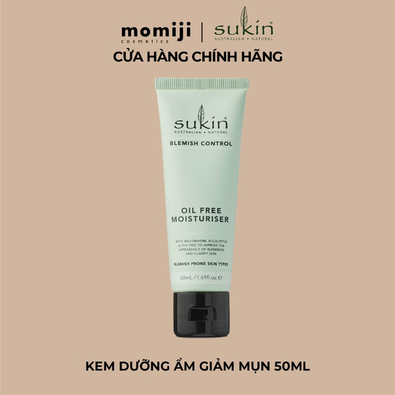 Kem Dưỡng Ẩm Dành Cho Da Mụn Sukin 50ml (HSD 01/2024)