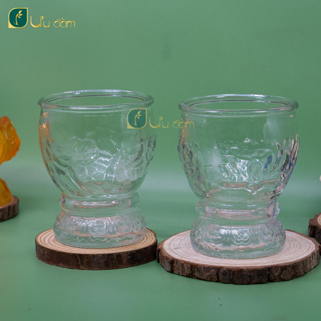 Ly làm nến Sen Lớn, hộp 6 cái 200ml - Uudam Handmade