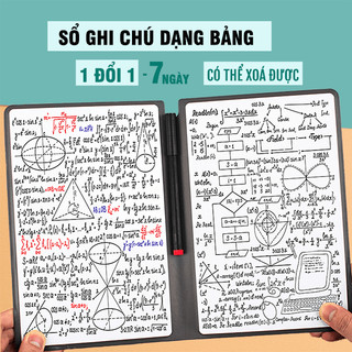 Sổ ghi chú dạng bảng A5 bìa Da đa năng, bảng nháp, sổ vẽ phác thảo, bảng viết