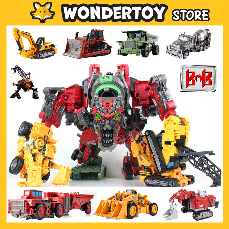 Mô hình BMB Rampage YS-08A  Constructicon Devastator Combiner Transformers Robot biến hình YS08A