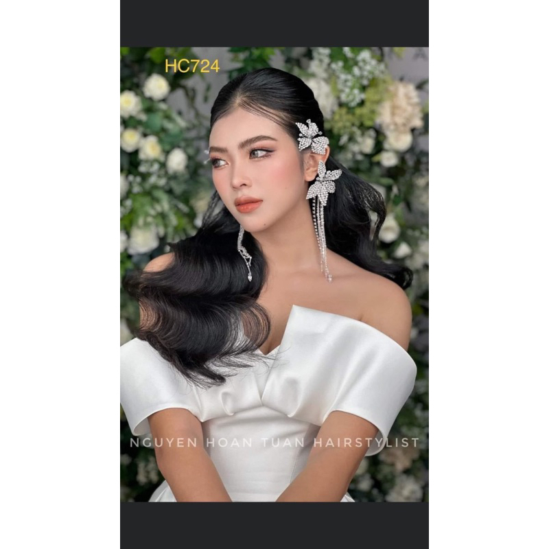 Cài tóc cô dâu