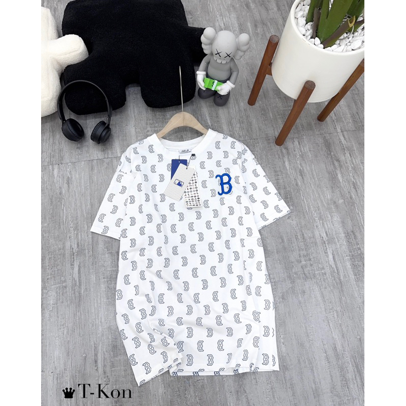 Áo phông M.L.B full chữ B hàng QC chất cotton tàu siêu mát ảnh thật  - Sẵn