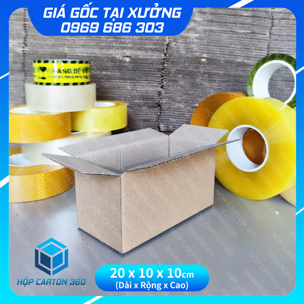 20x10x10 Hộp carton đóng hàng