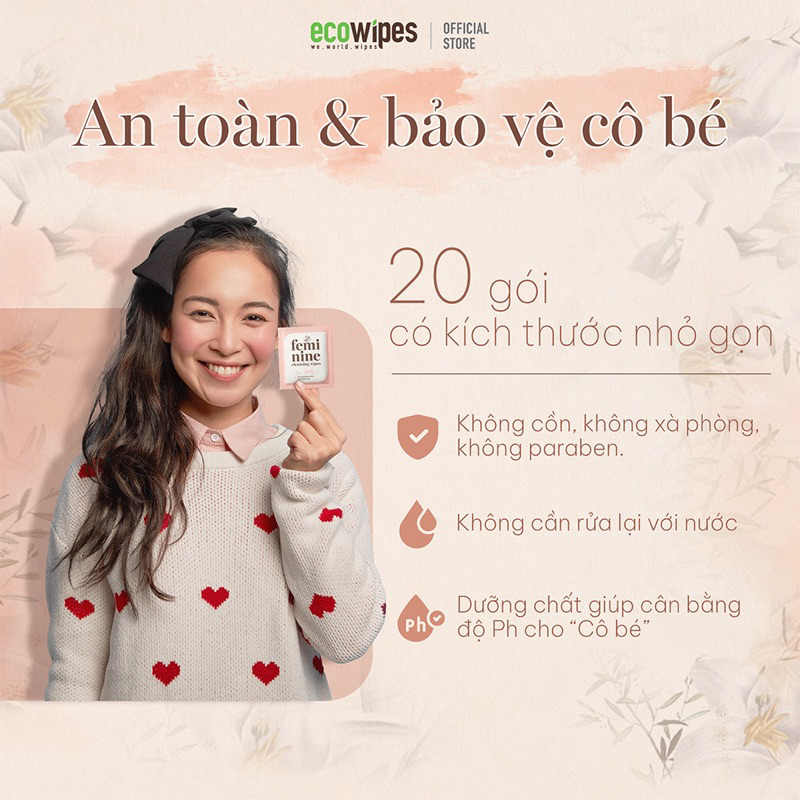 Khăn lau mặt đa năng Ecowipes - Gói 80 miếng